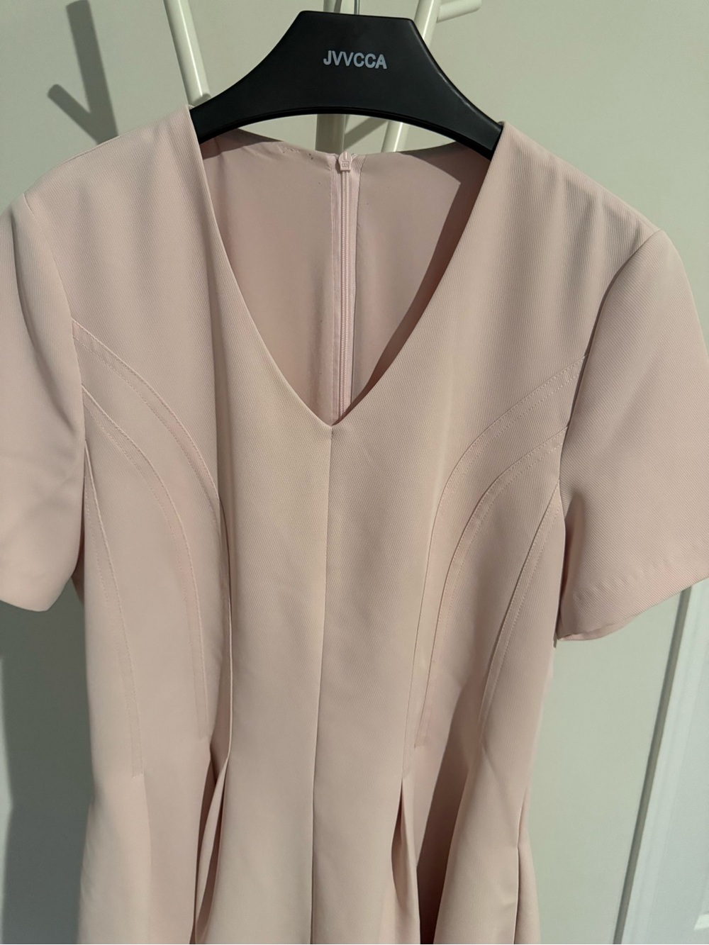 Pink Midi Dress with Pockets - Picture 4 of 5